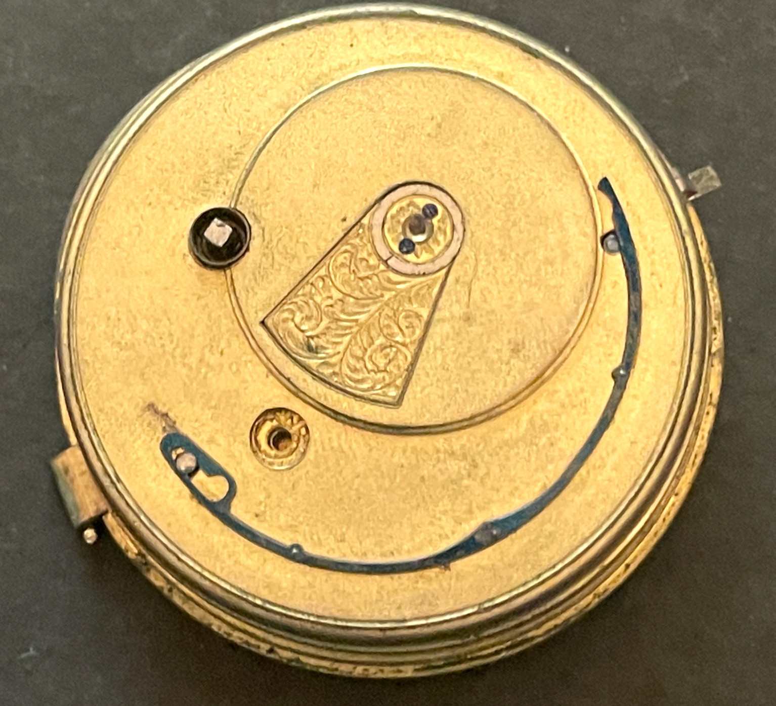 Antique J.G. Graves Fusee 18s Pocket Watch Movement Parts/Repair 46.5mm English