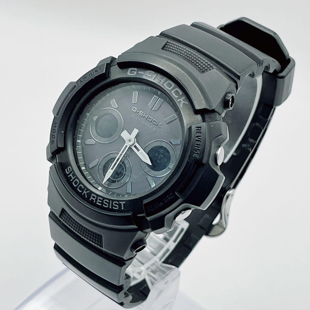 CASIO G-SHOCK AWG-M100B Radio-Controlled Solar Men Watch Working