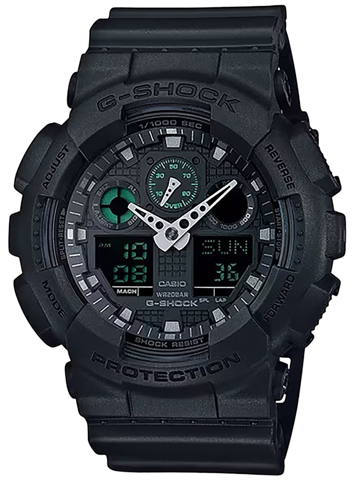 G-Shock GA100MB1ACR Black Black Analog/Digital Display