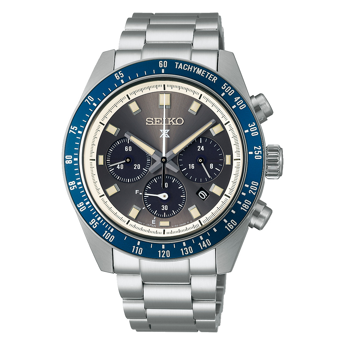 Seiko SSC939 Speedtimer Solar Chronograph Men’s Watch Gray Dial 100M