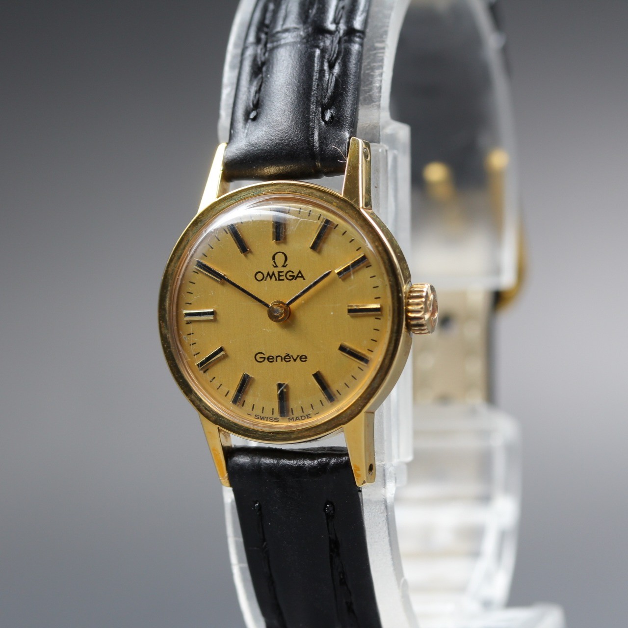 1973 OMEGA Geneve 511.0451 20mm Manual Wind Gold Dial Womens Vintage [Near MINT]