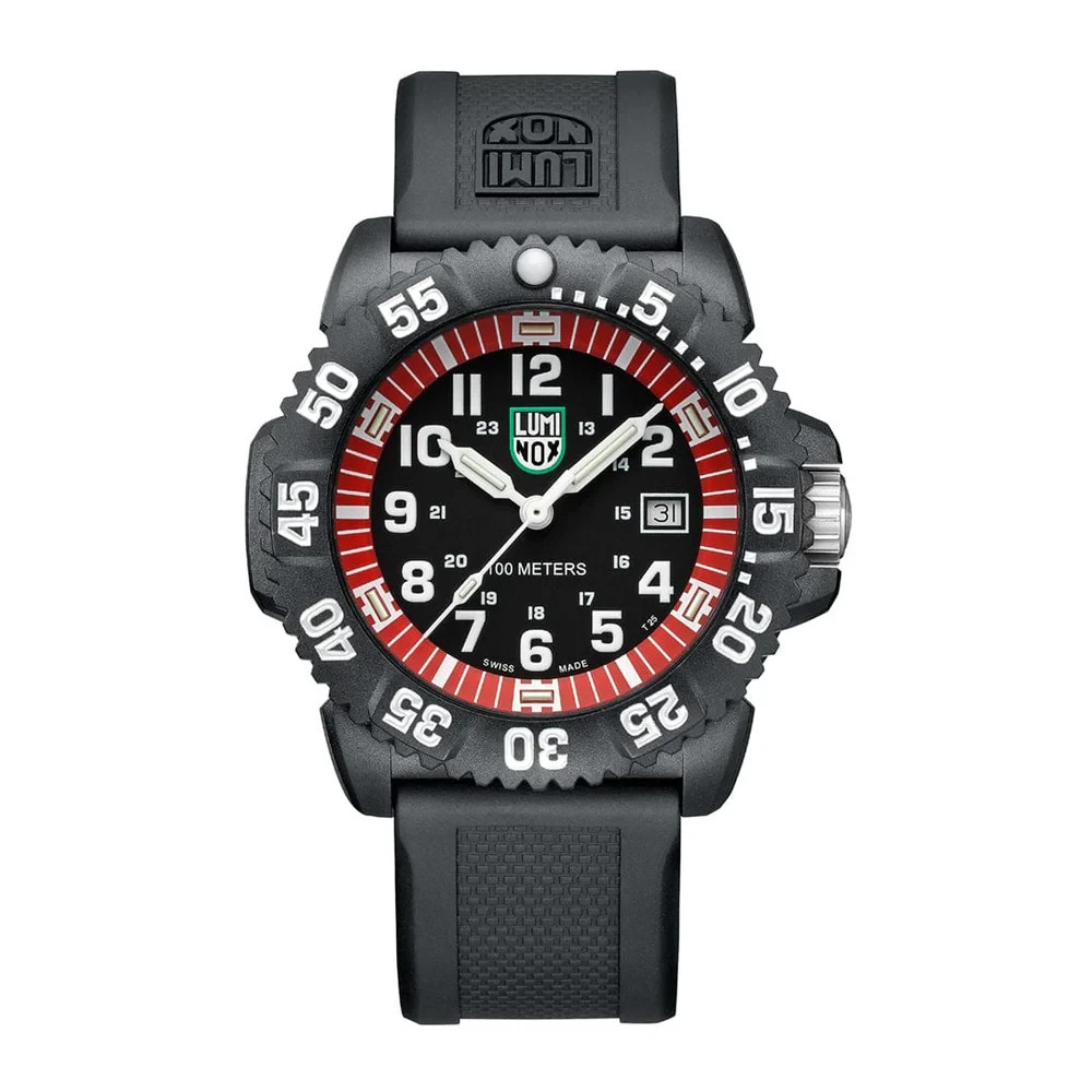 Luminox Sea Lion CARBONOX Men’s Black Dial Silicone Strap Watch – X2.2051