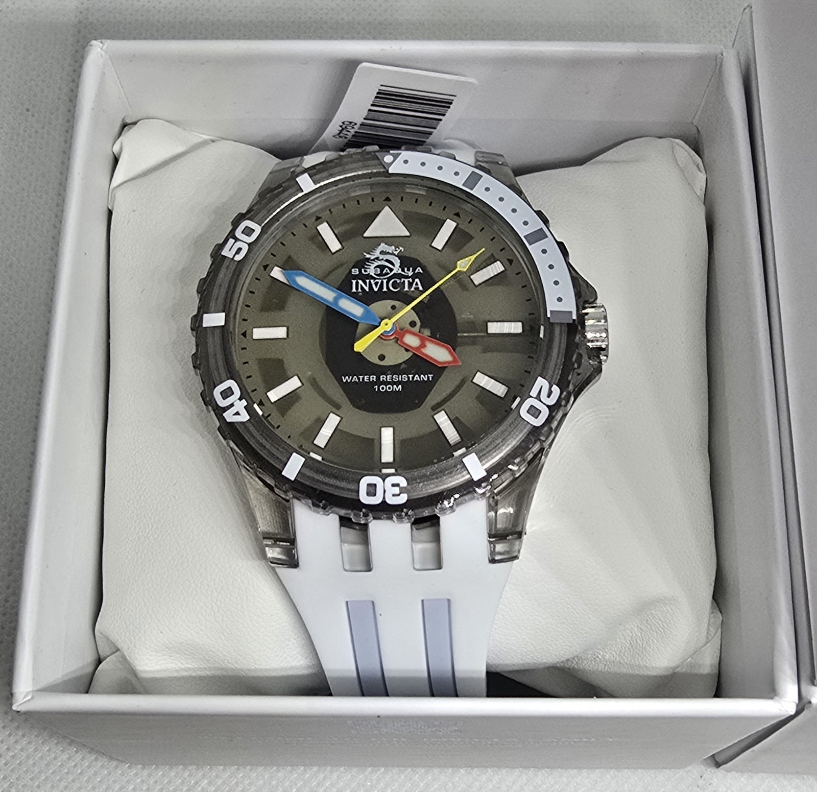 Invicta Subaqua Men’s Watch 44mm White Gray 69448 New In Box