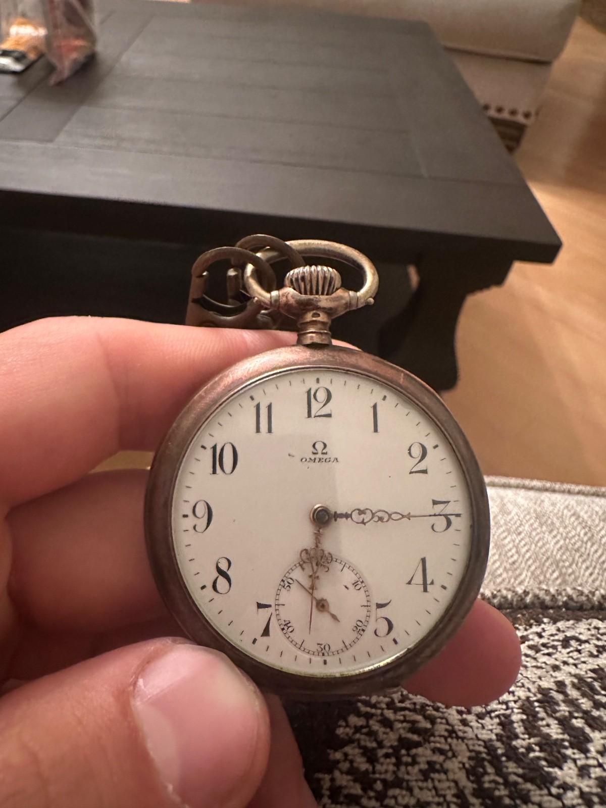 Vintage 1920s OMEGA Pocket Watch – Working – Rare German Coal Mine Presentation