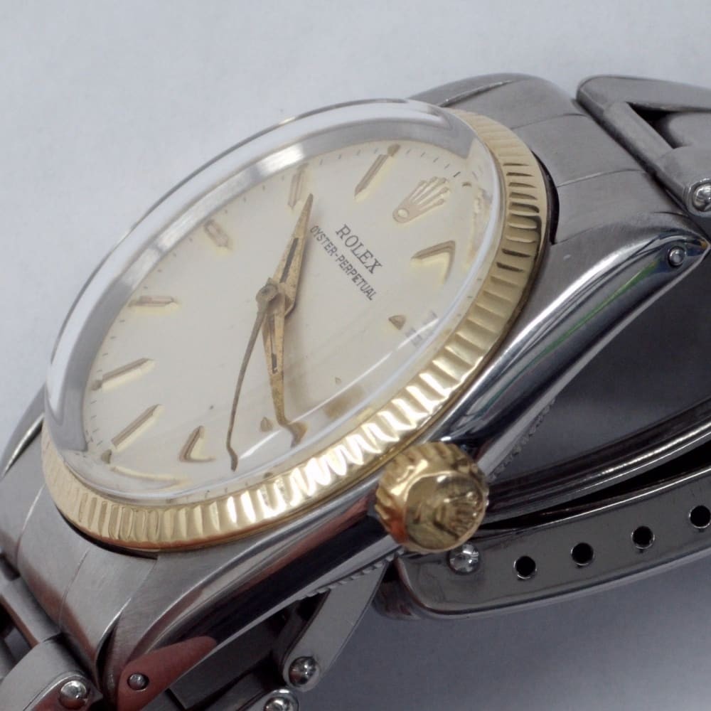 Vintage Rolex Midsize Oyster Perpetual 31 mm Two Tone Watch 6551 Circa 1964