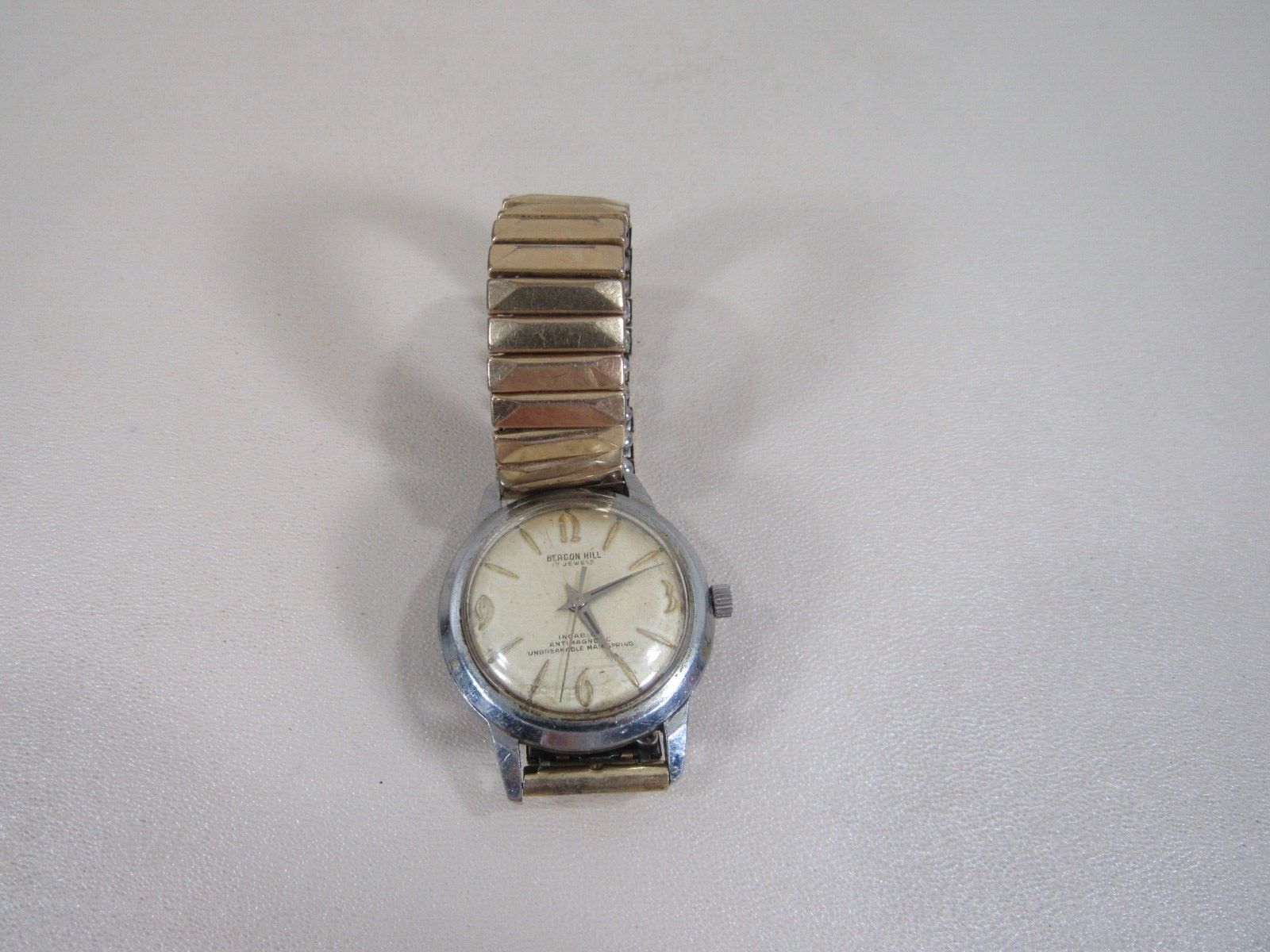 Beacon Hill Incabloc,Anti Magnetic,Unbreakable Main Spring Men’s Wristwatch Runs