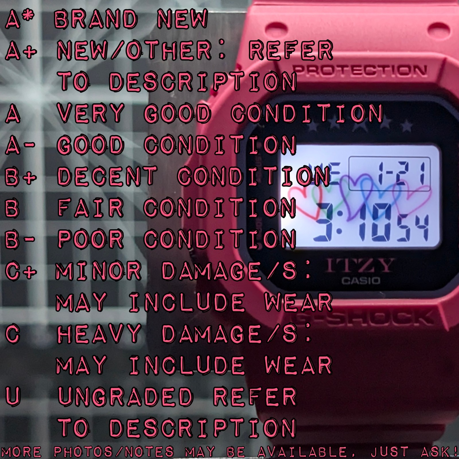 Casio G-Shock GMD-S5610 Limited Ed. Itzy Collab K-Pop Square Pink GMD-S5610IT-4A