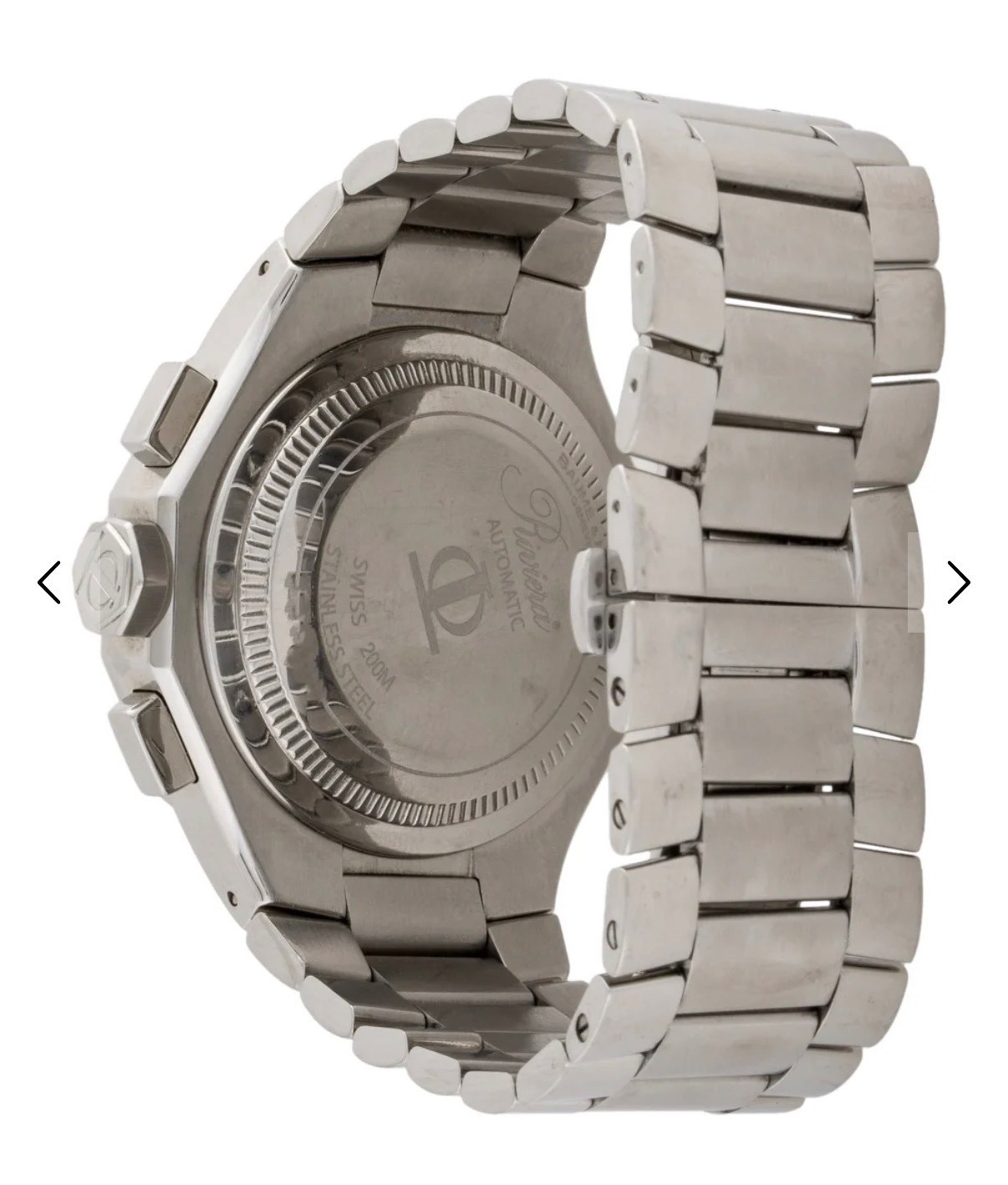 M0a08724 Baume And Mercier Gents Chrono Auto Steel Bnd Wht Dial