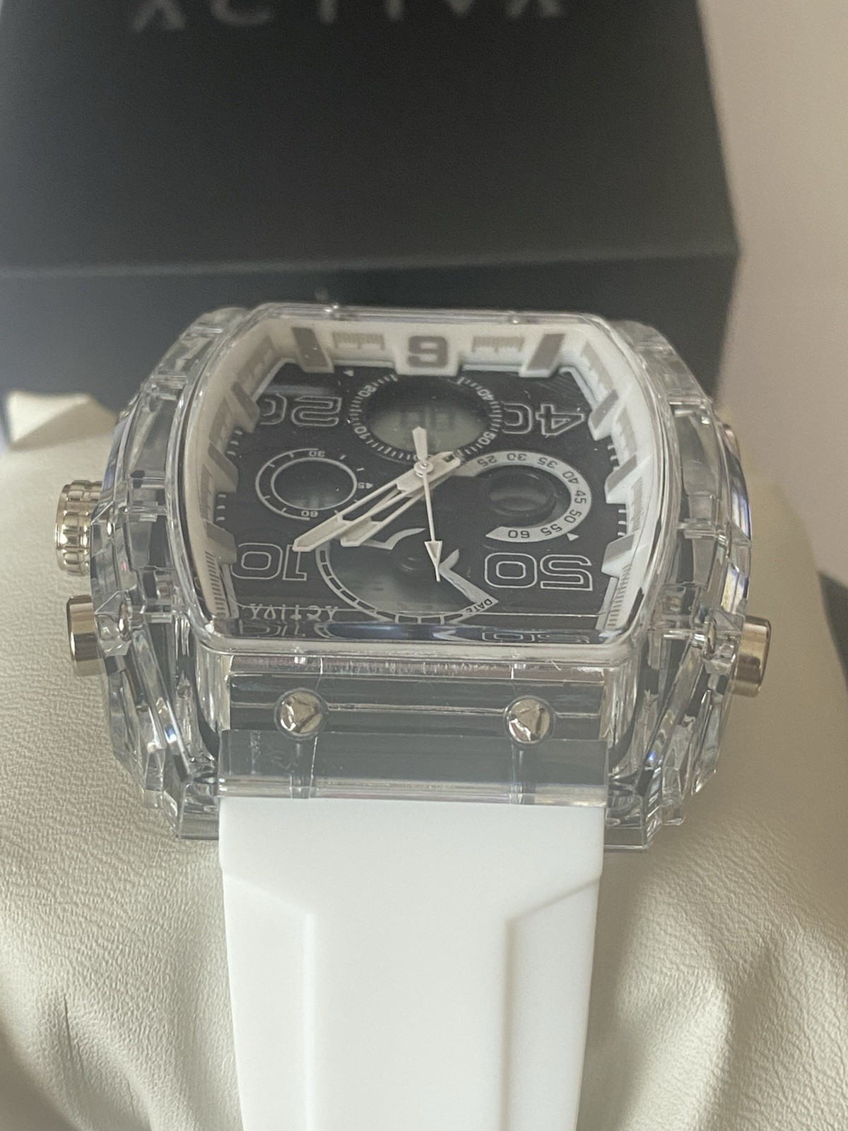 New Activa Vion X Invicta Digital Essentials Men’s Watch 45mm White ACW8109-002