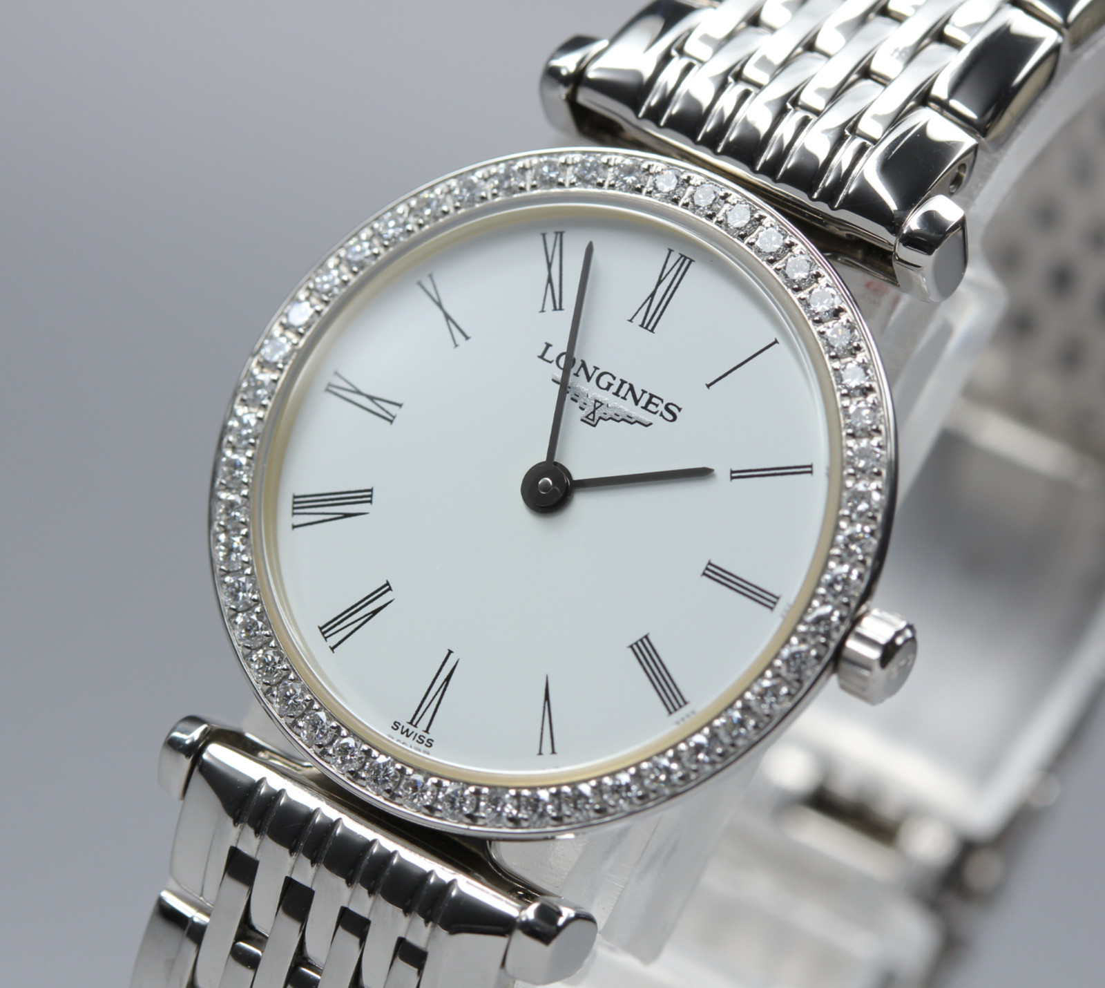 LONGINES La Grande Classique L4.241.0 Diamond Bezel Women’s Quartz Watch [Box]