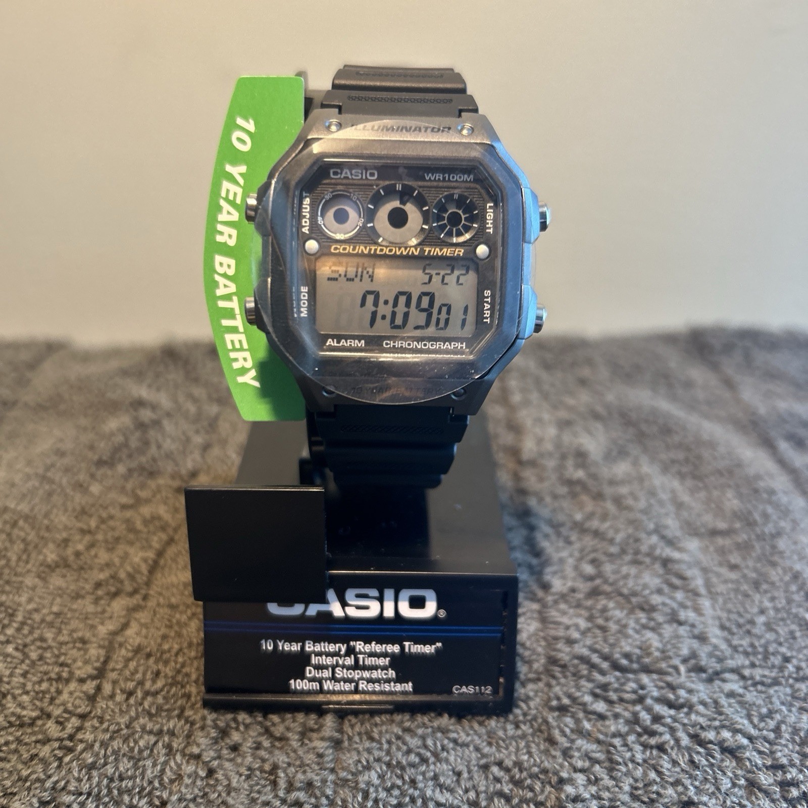 Casio Illuminator Gray Men’s Watch – AE1200WH1CV