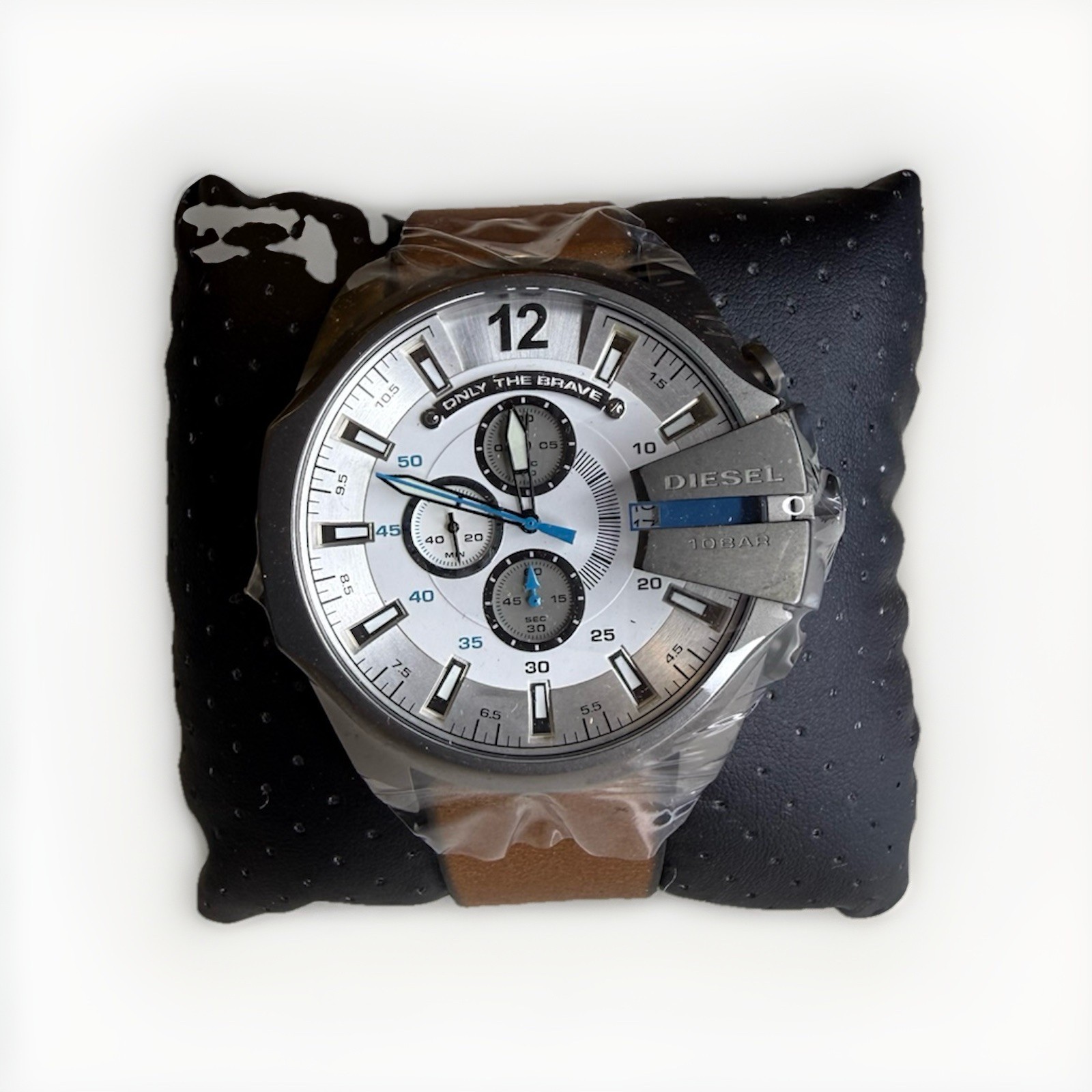 Diesel DZ7394 Mr Daddy 2.0 Chronograph Brown Leather Strap Watch 57mm