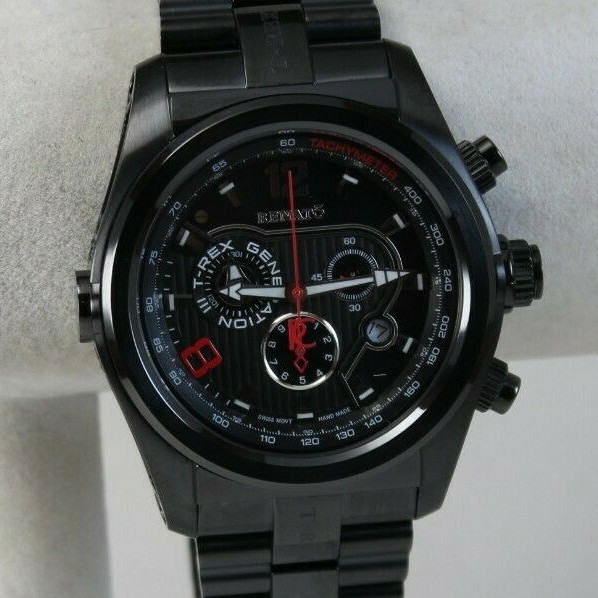 NEW Men’s Renato T-Rex Gen. III Watch, Swiss Ronda 5040.D, Black on Black IP