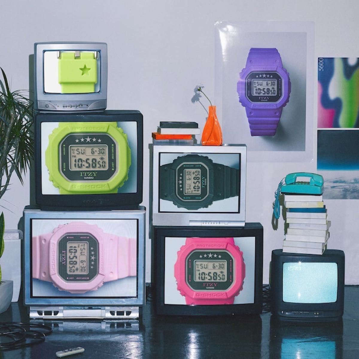 G SHOCK x ITZY Collaboration Limited Edition Acrylic Stand GMD S5610IT CASIO Wri