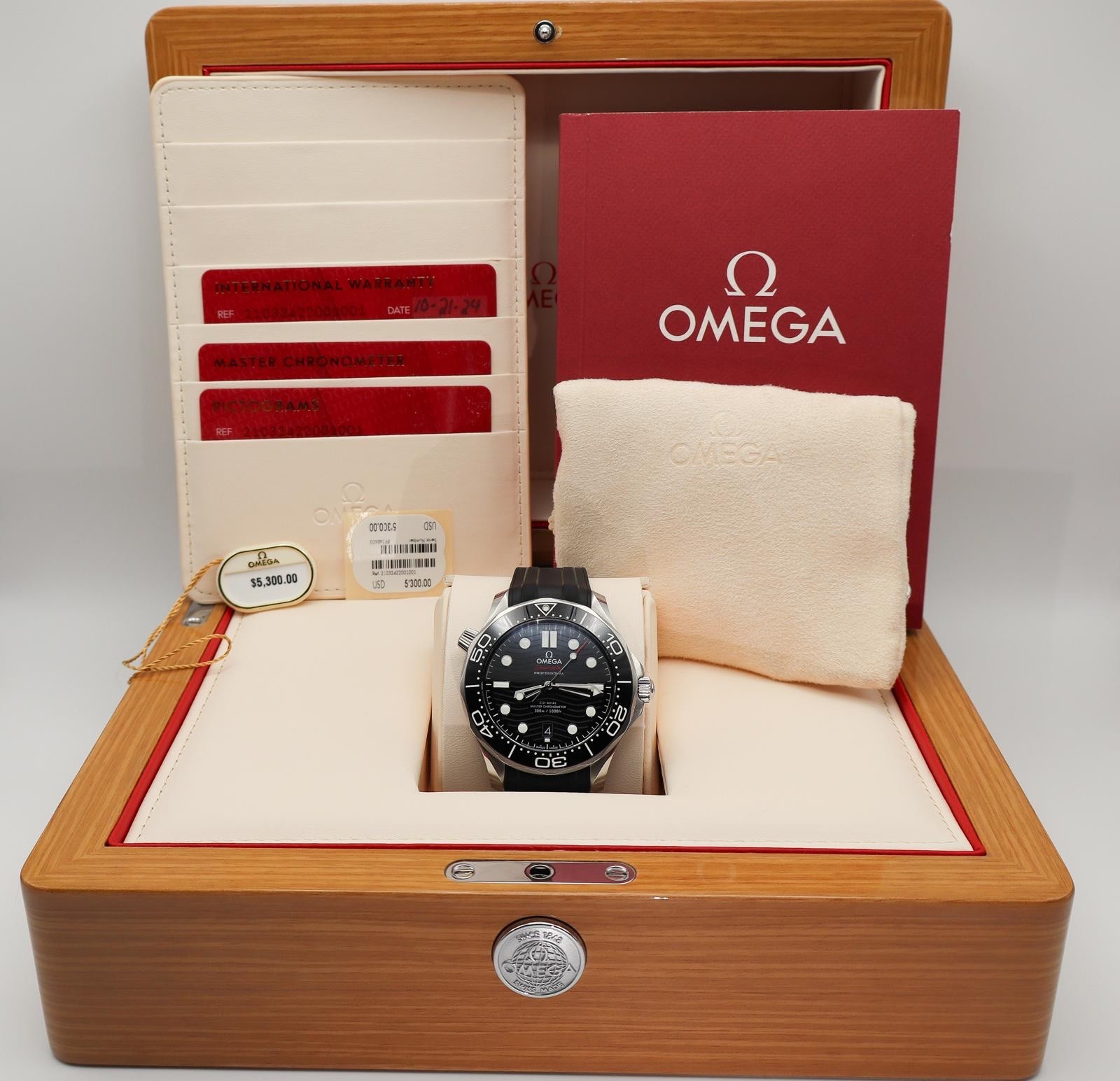 OMEGA Seamaster Diver 300M 210.32.42.20.01.001 Full Set 2024