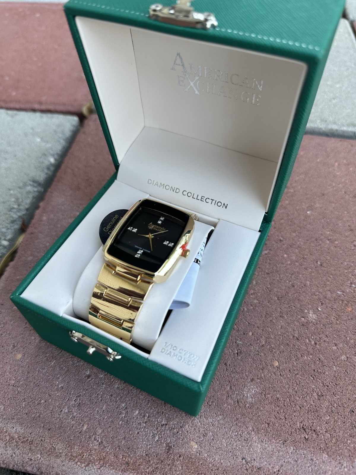 American Exchange Genuine Diamond Collection Square Men’s