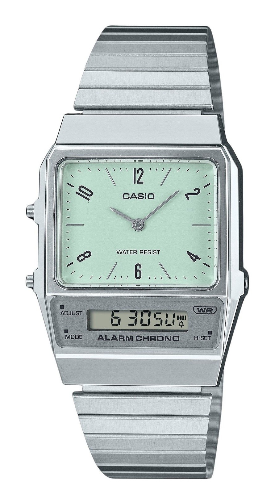 Casio Vintage Analog Digital Green Dial Casual Quartz Unisex Watch AQ-800E-3A