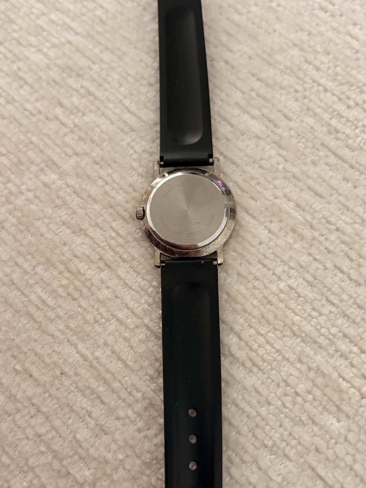 Vintage 90s Wilson Michael Jordan Watch Men Silver Tone 23 Leather Band Bulls