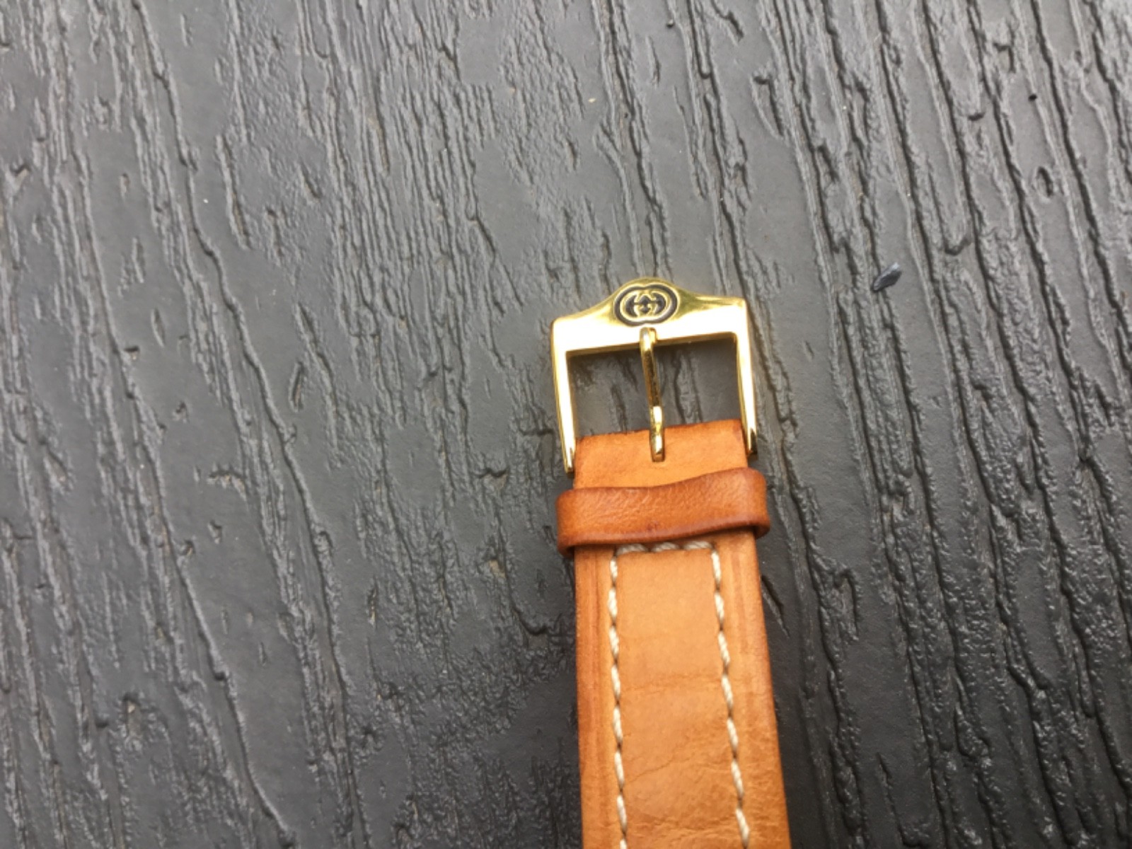 Gucci 3800M Chronograph – Original Buckle – Leather Band – Fully Functional