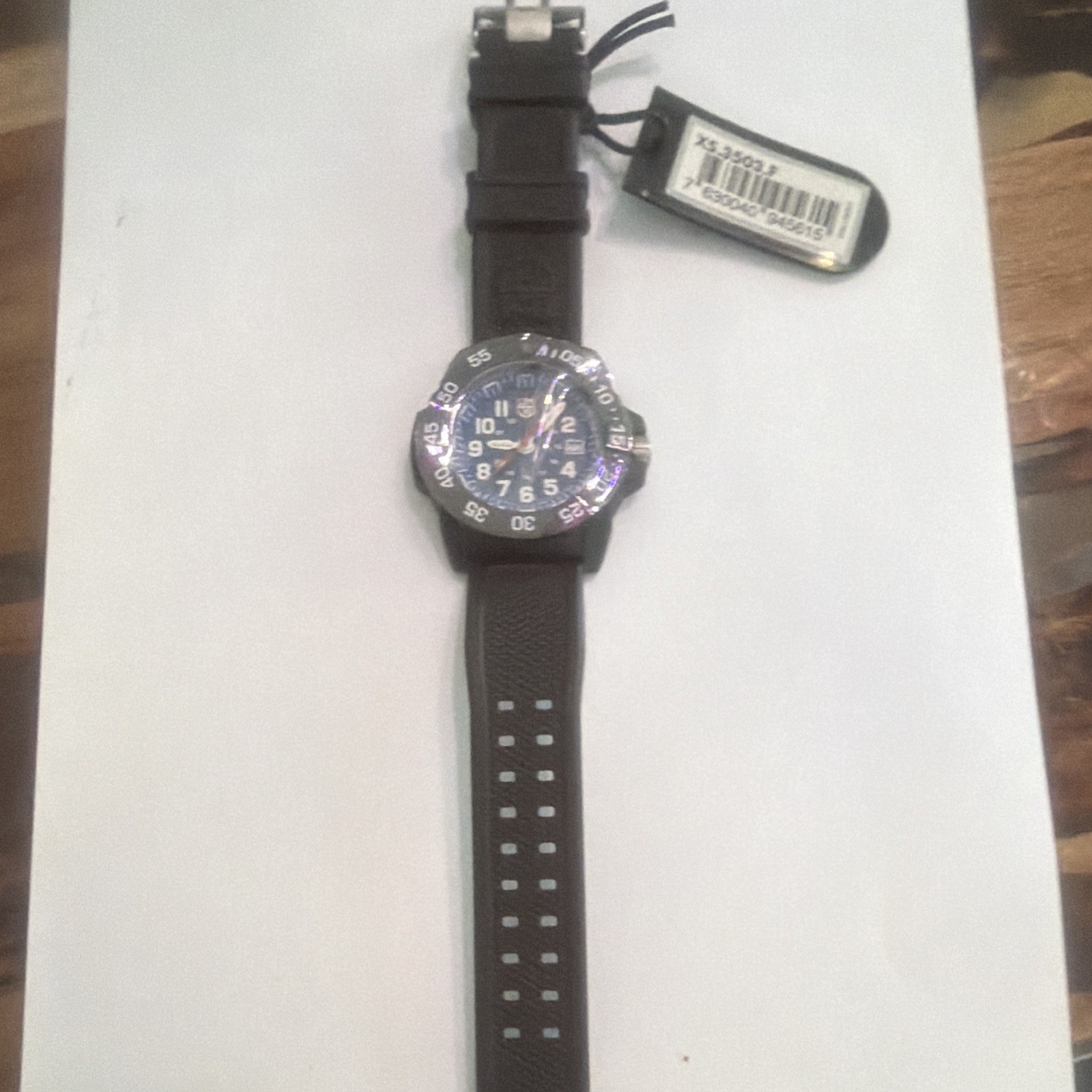 Luminox XS.3503.F Diver Quartz 200m Blue Dial Black Rubber Strap Box