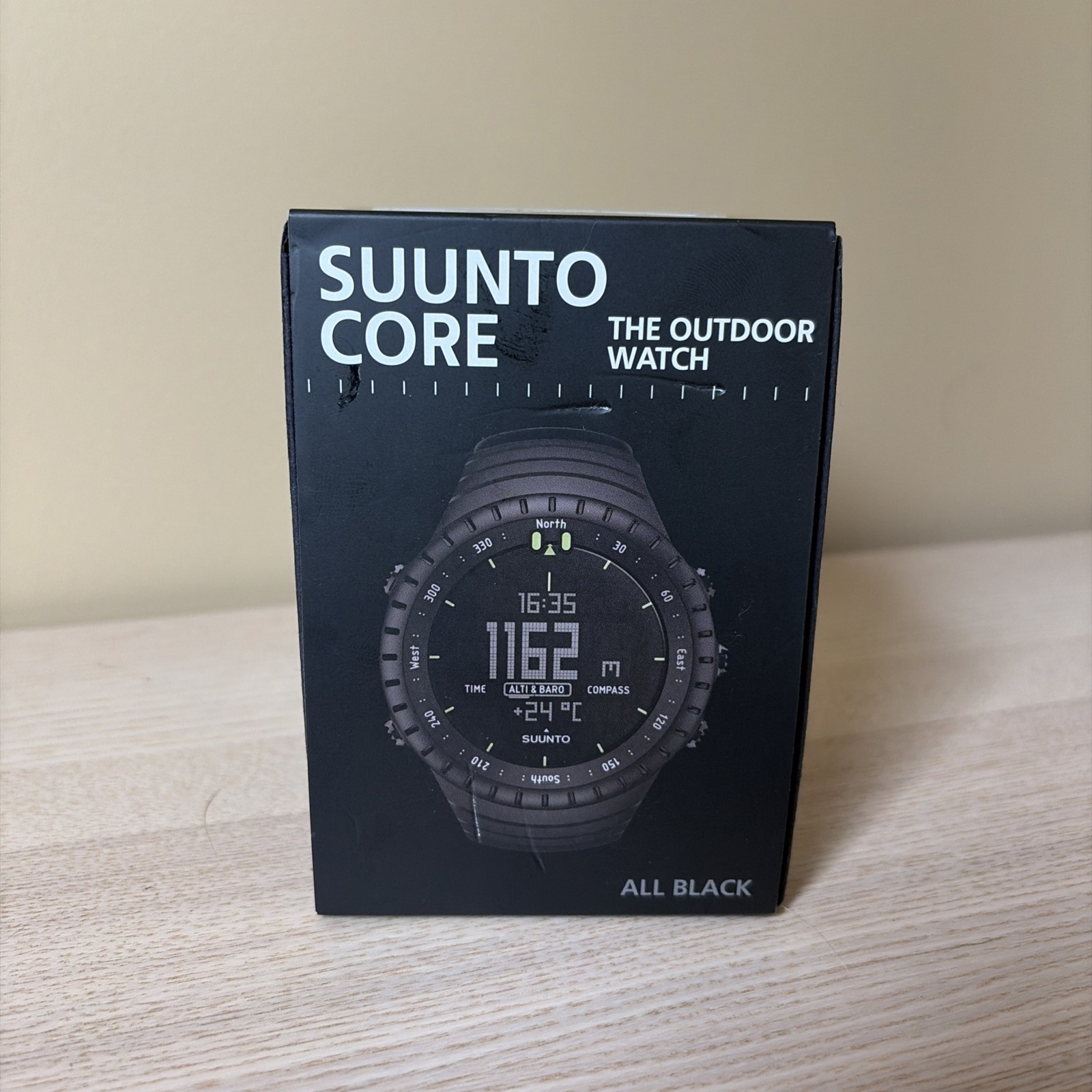 SUUNTO Core All Black SS014279010 Digital Quartz Fishing Camping Outdoor Watch