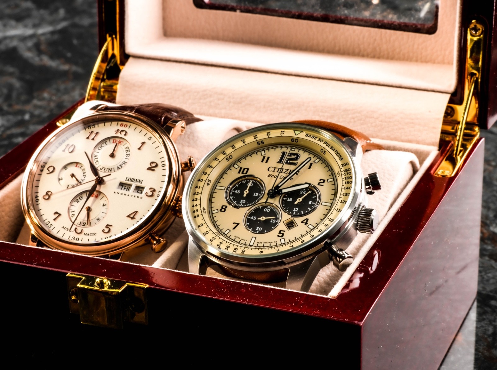 Dress/Casual: Citizen Ecodrive SB620 & Lobinni Interlaken Micro-Rotor SS316L