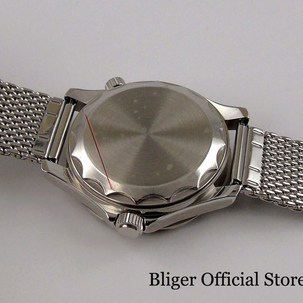BLIGER Mechanical Men Watch Sapphire Glass Date NH35 PT5000 Miyota 41mm watches