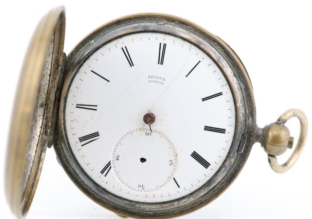 COOPER LONDON VICTORIAN KEYWIND POCKET WATCH 54.8mm, FOR REPAIR (A3)