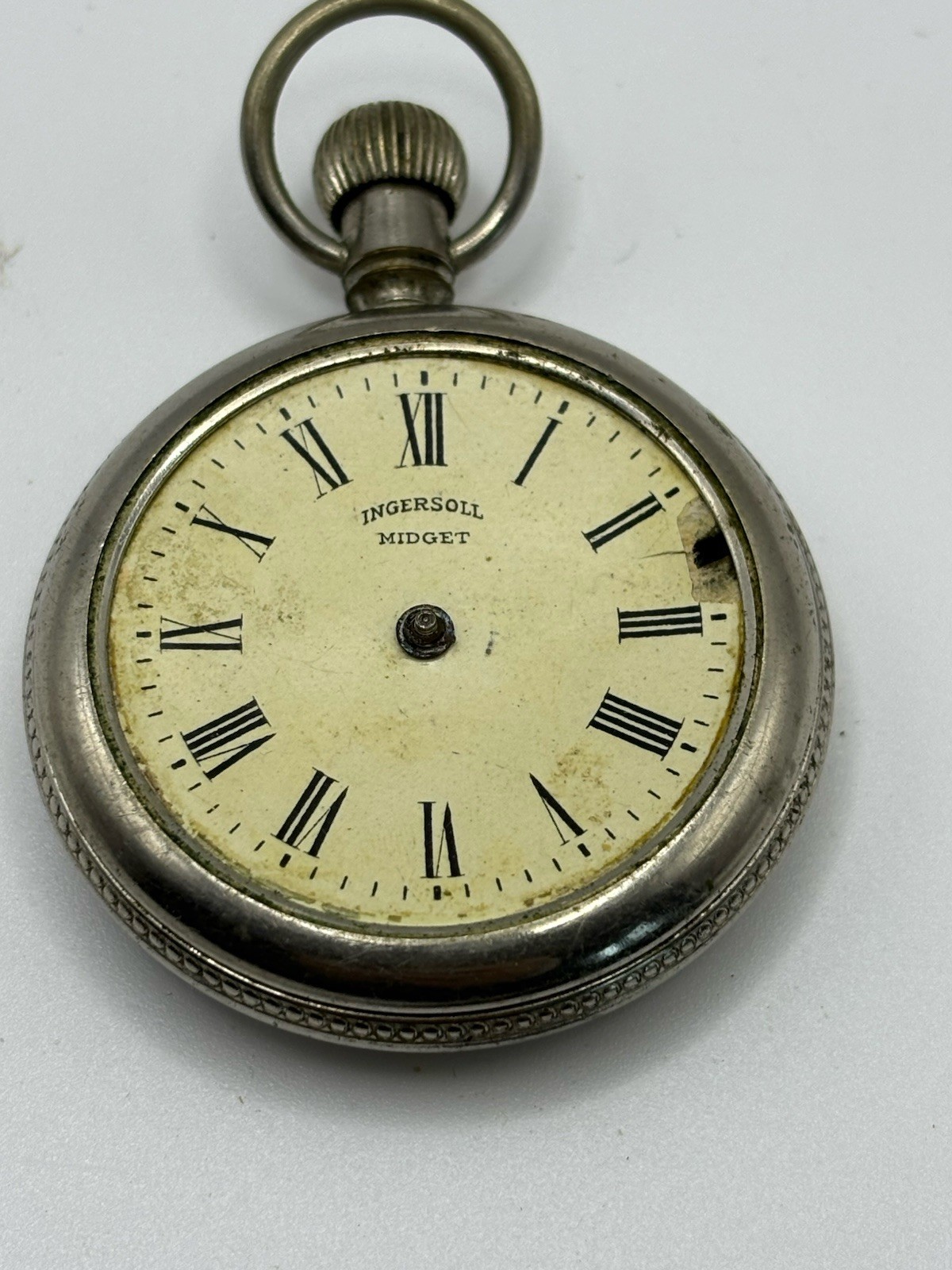 Antique Ingersoll Midget Pocket Watch – For Parts Only. None Working Condition