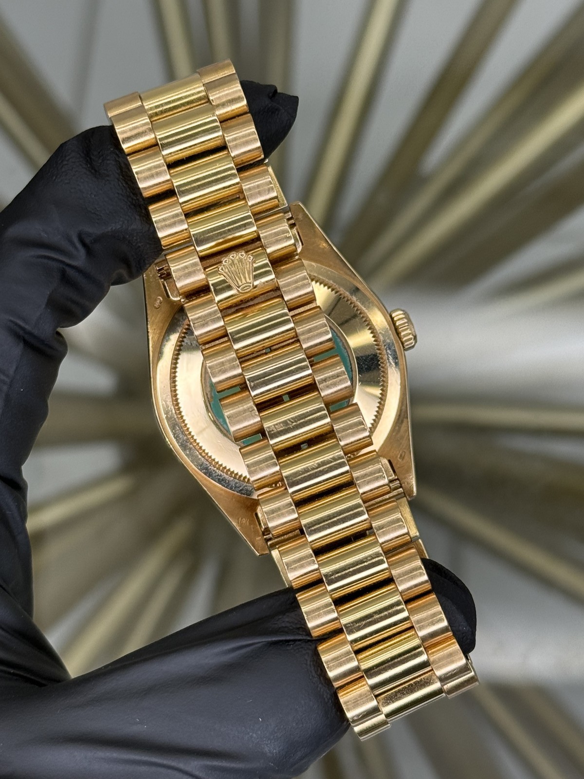 Rolex Day-Date 36 Champagne Diamond Dial on President 18238