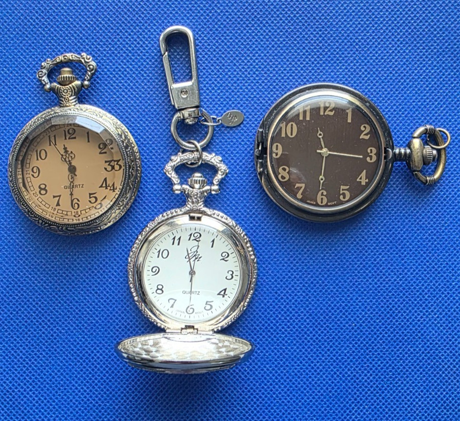 Lot of 3 Pocket Watches. All Working