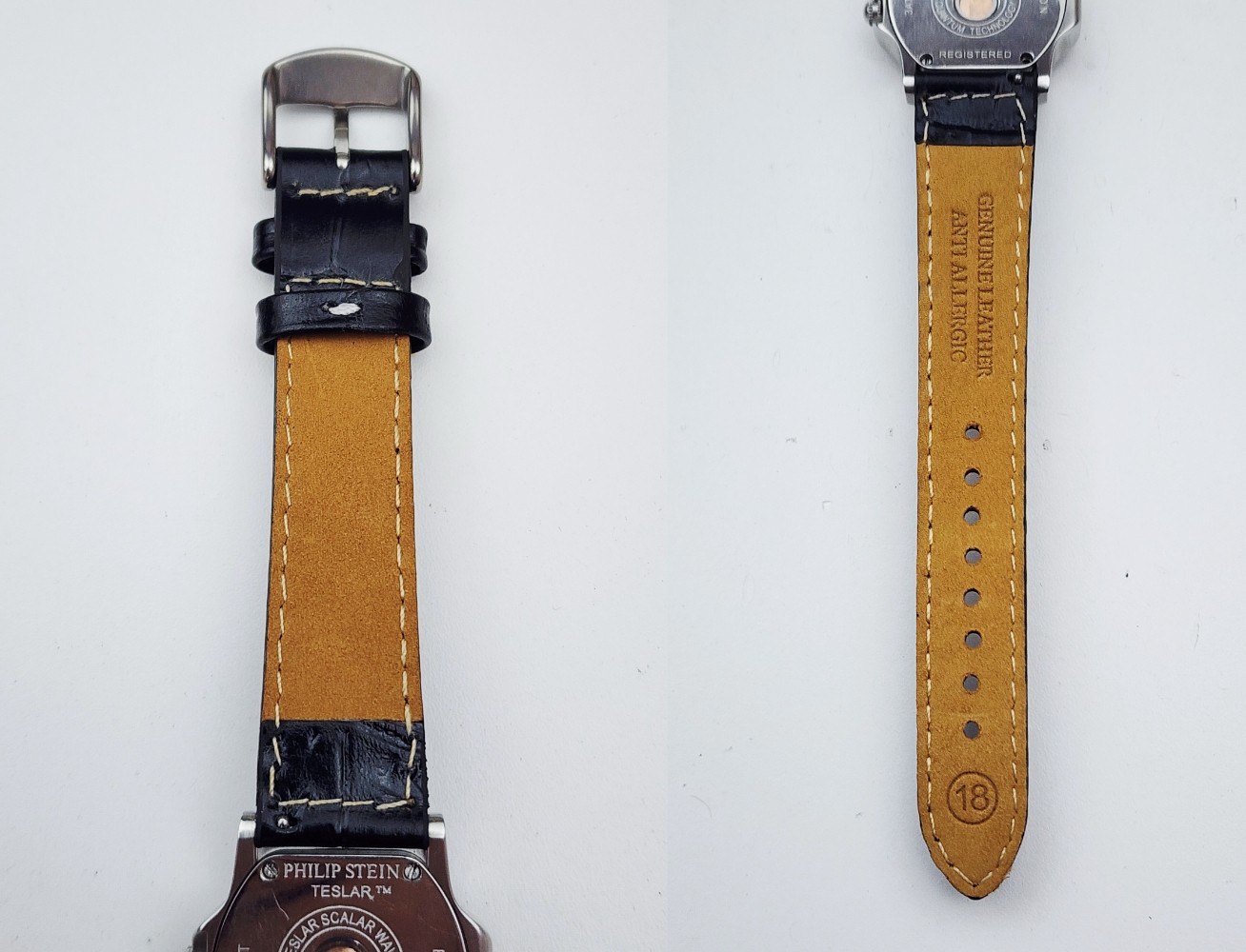 Men’s TRAVELER Watch PHILIP STEIN “Teslar”. Dual Time