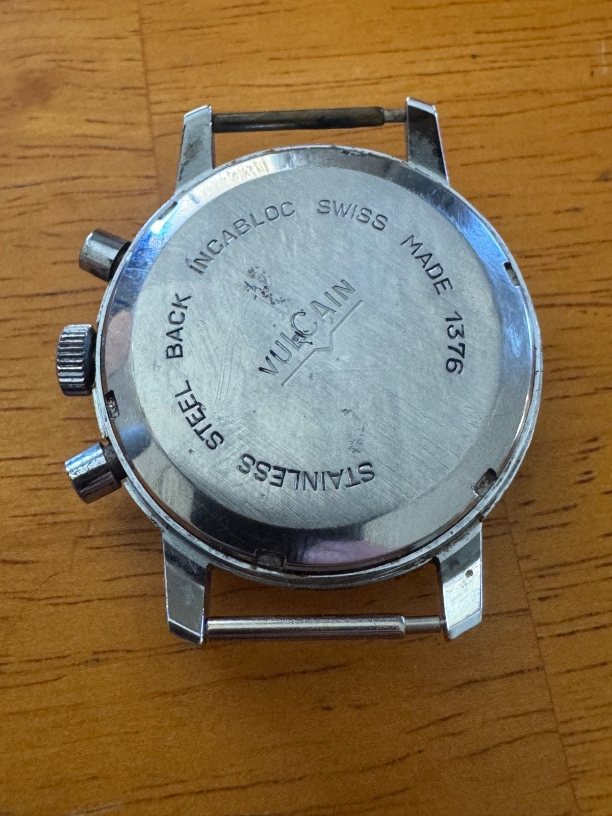 VINTAGE VULCAIN “BLUE PANDA” 1376 CHRONOGRAPH – VALJOUX 7733 -BLUE DIAL -REPAIR
