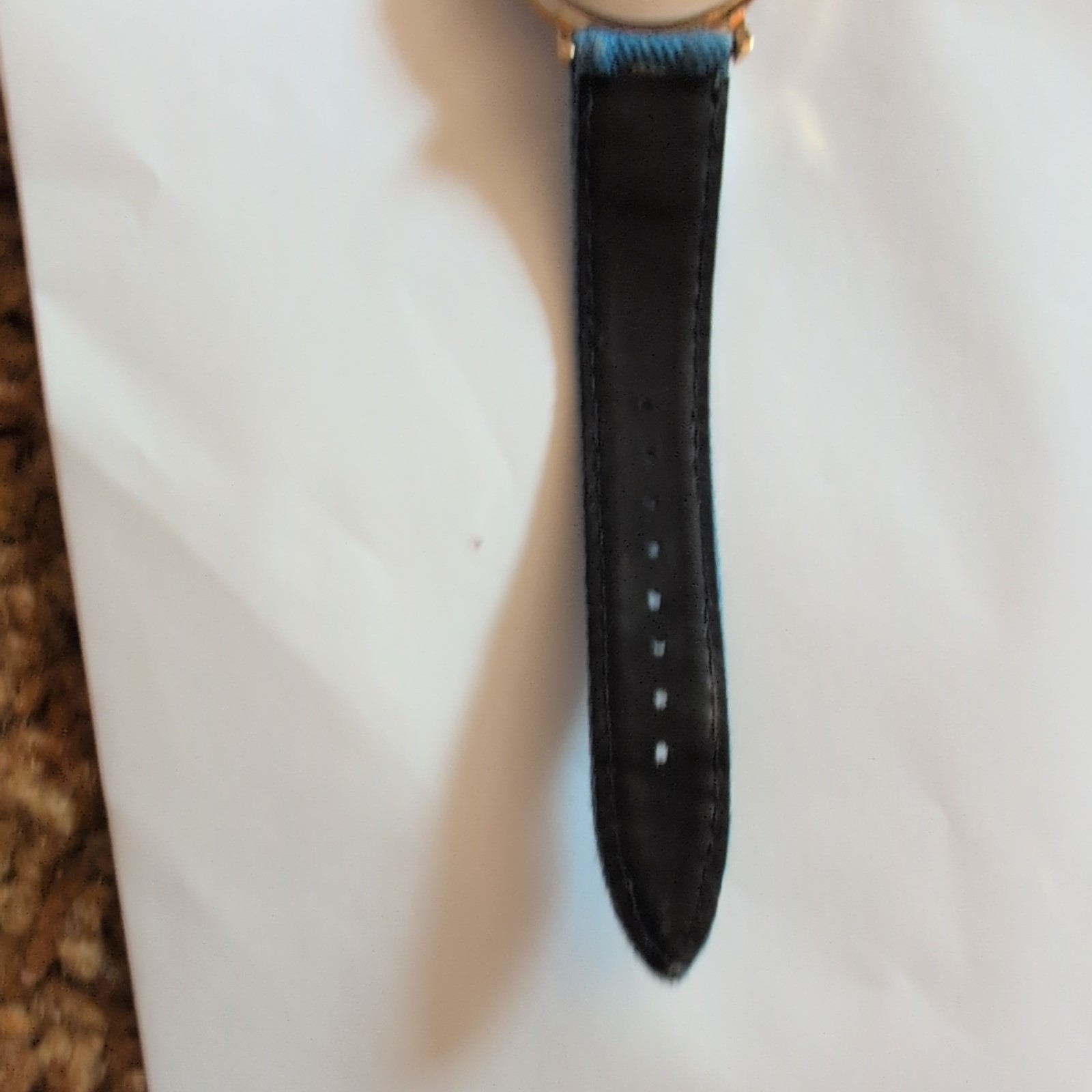 VTG TIMEX PEANUTS SNOOPY 1958 TENNIS WATCH DENIM BAND Running/Keeping Time