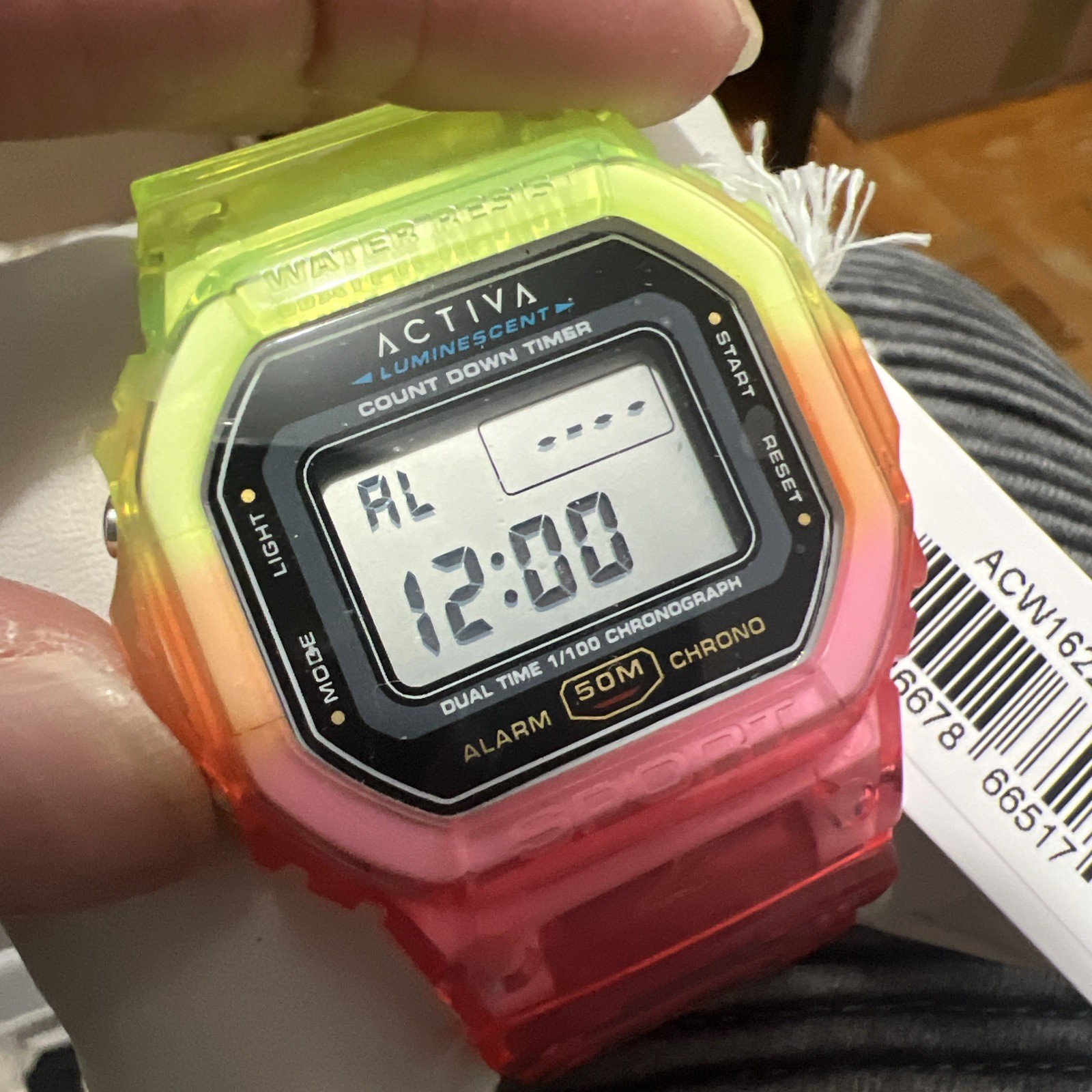 Activa Retro X Invicta Unisex Digital Watch – 50mm, Red,🔥Blue (ACW1622-003)