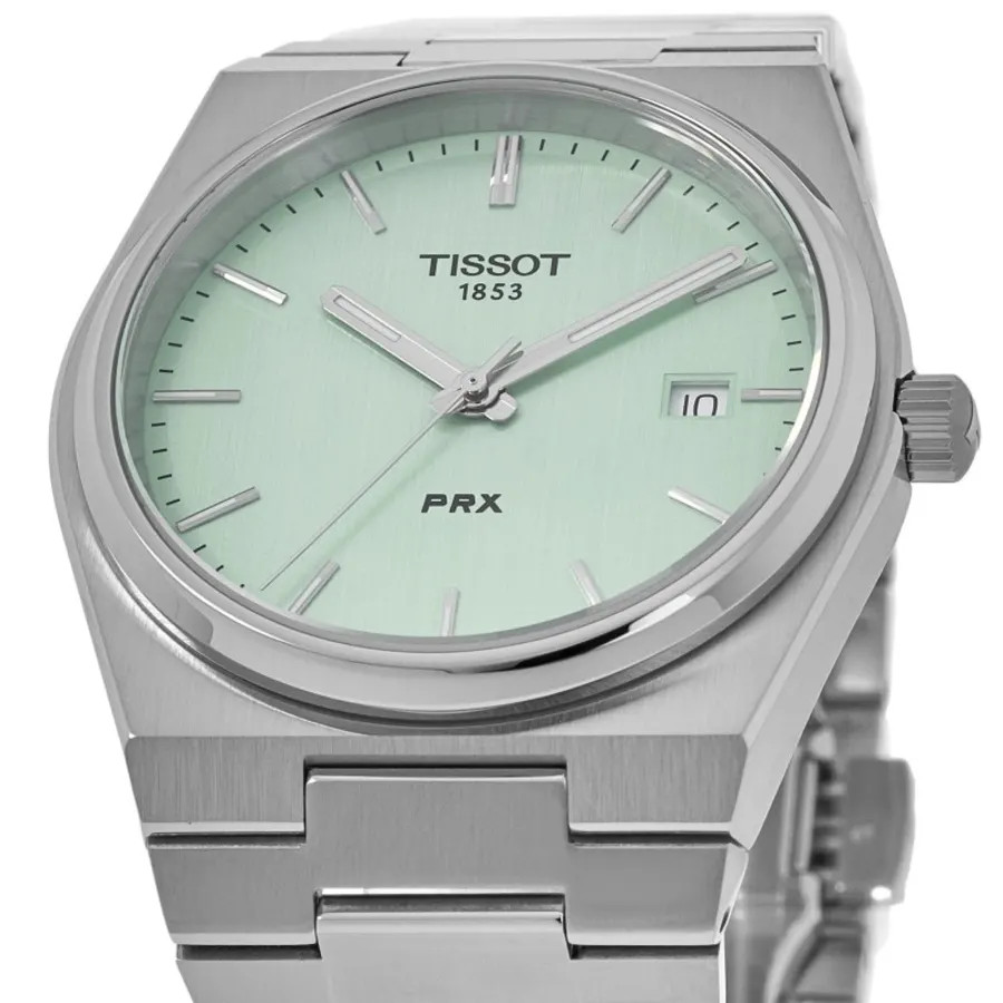 New Tissot PRX Quartz Light Green Dial Steel Men’s Watch T137.410.11.091.01