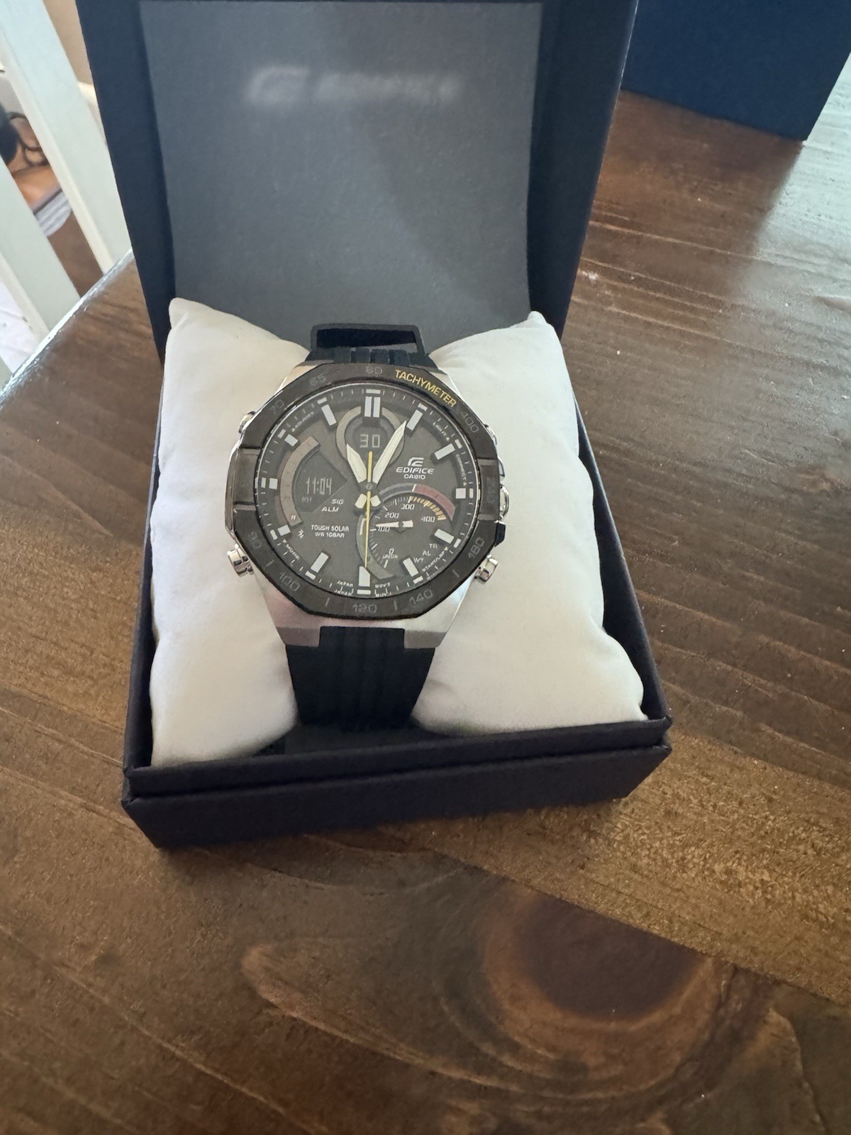 Casio Edifice Analog Digital Mobile link Black Dial ECB-950MP-1A 100M Mens Watch