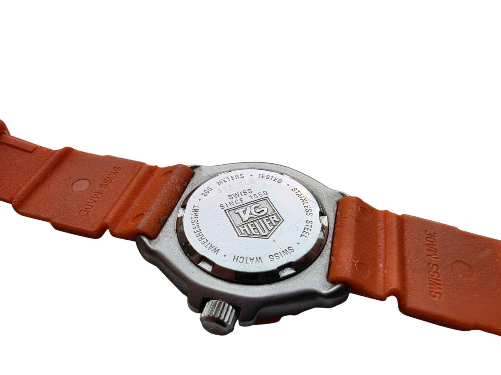 Vintage TAG HEUER Formula 1 Orange 373.508 Quartz Women’s Watch 1980s JAPAN Read