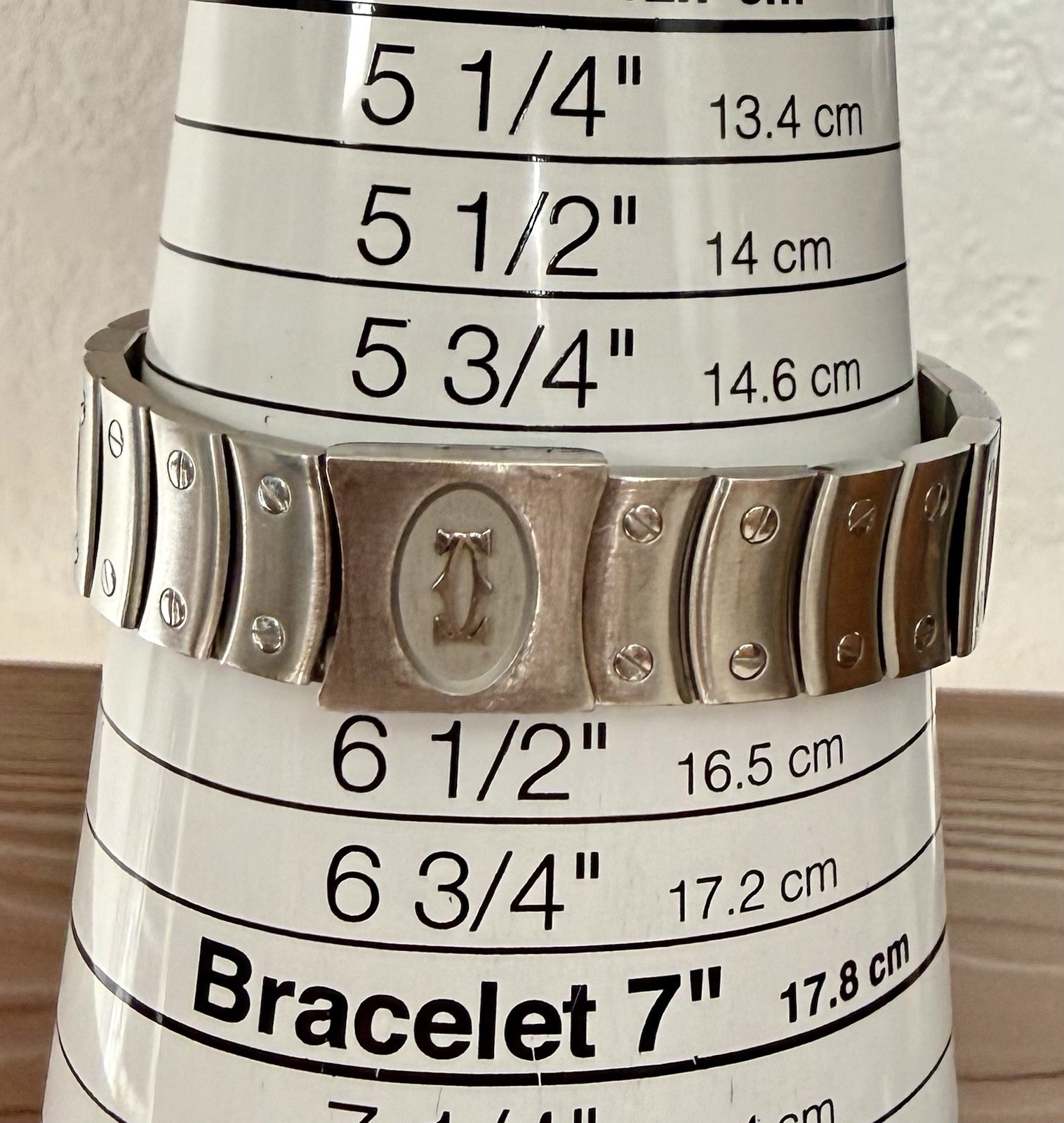 Vintage Cartier Santos Ronde Date 1561 White Roman Dial 30mm Steel Watch Only