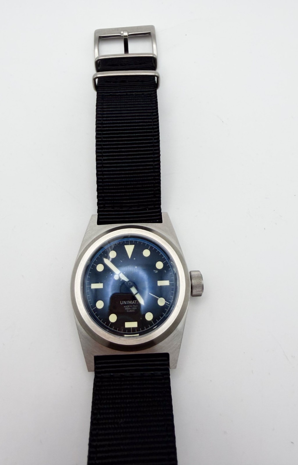 Unimatic UC2 Classic 38mm Automatic Diver Stainless Steel Black Dial Box & Paper