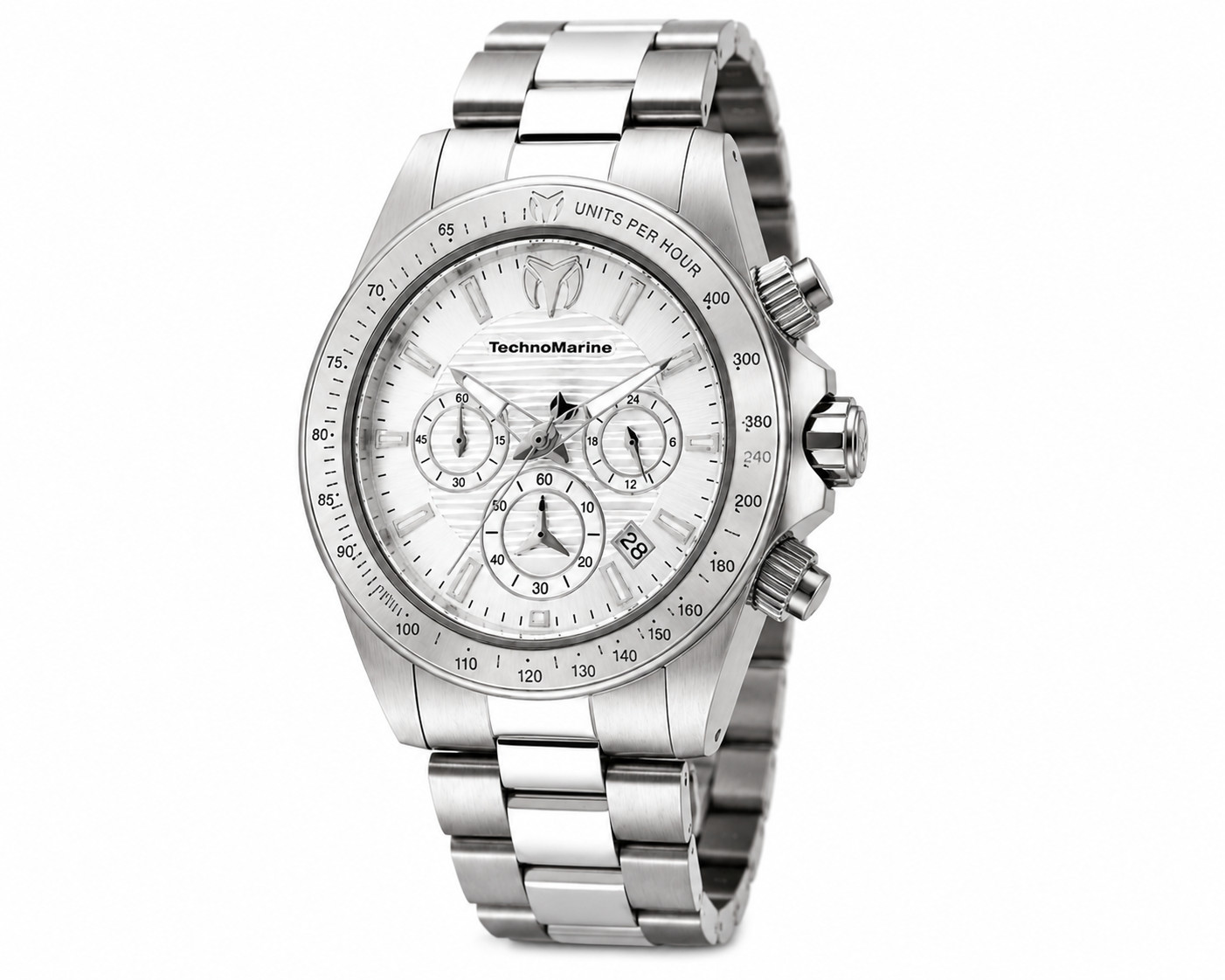 TechnoMarine Manta Ray 42mm White Dial Chronograph Stainless Steel TM-219000
