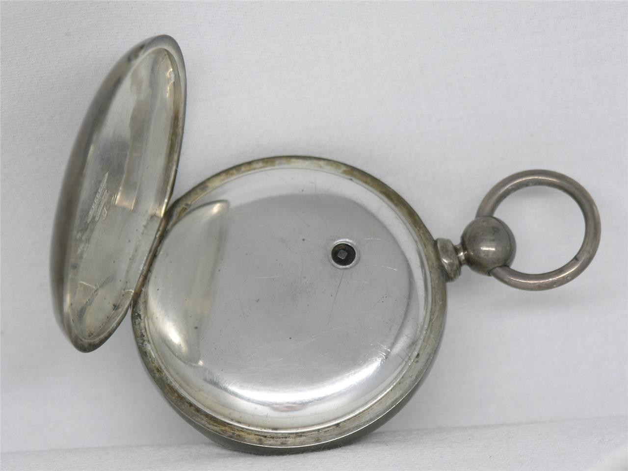 1876 CENTENNIAL WALTHAM 18 SIZE PS BARTLETT COIN SILVER POCKET WATCH, RUNNING!
