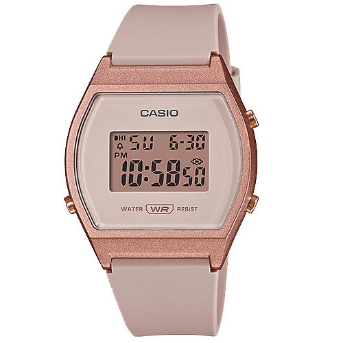 Casio LW204-4A, Women’s Pink Resin Watch, Alarm, 50 Meter WR, Illuminator, NEW
