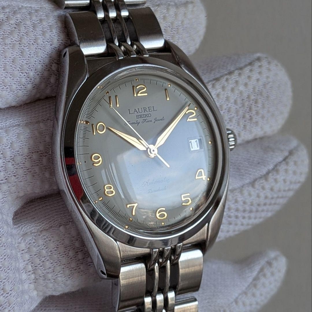 SEIKO Laurel LHAM601 4S15-0020 Automatic Men’s Watch Rare Vintage Auth