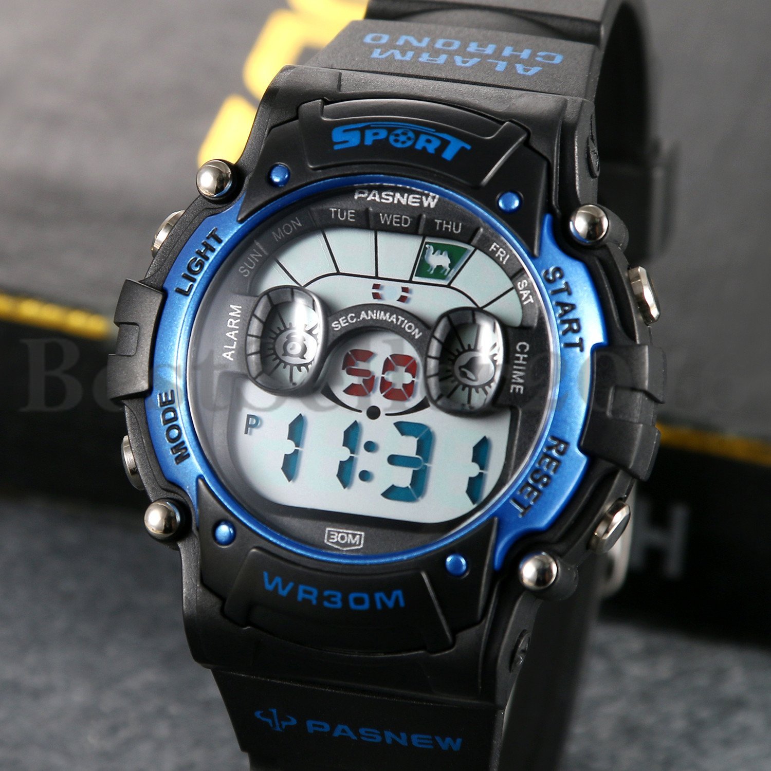 Multifunction Waterproof Children Boys Girls Kid Sports Digital Electronic Watch