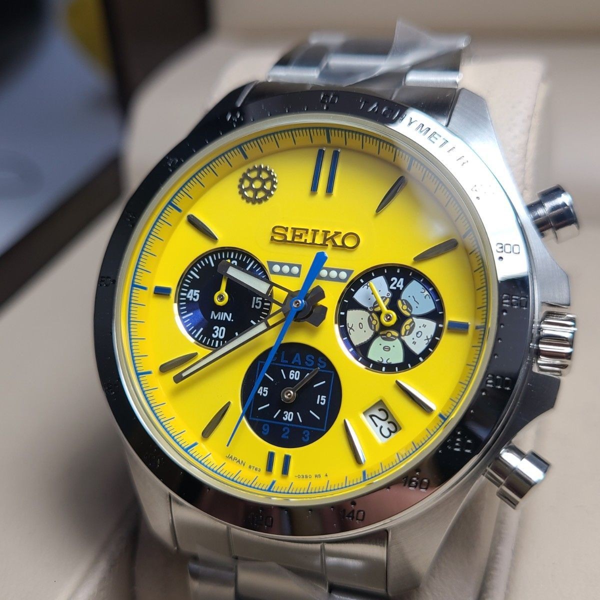 Unused SEIKO 8T63-03N0 Doctor Yellow Sumikko Gurashi Limited Edition of 5,000