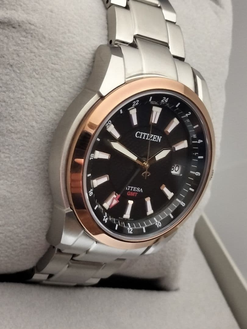 Citizen ATESSA GMT Solar Analog Watch H116-T016626 wrist 19.5cm/7.7in