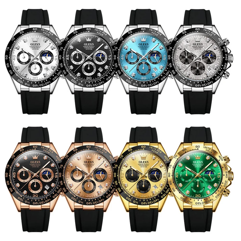 OLEVS 2875 Luxury Men Watch Quartz Man Watches Waterproof Luminous Top Brand
