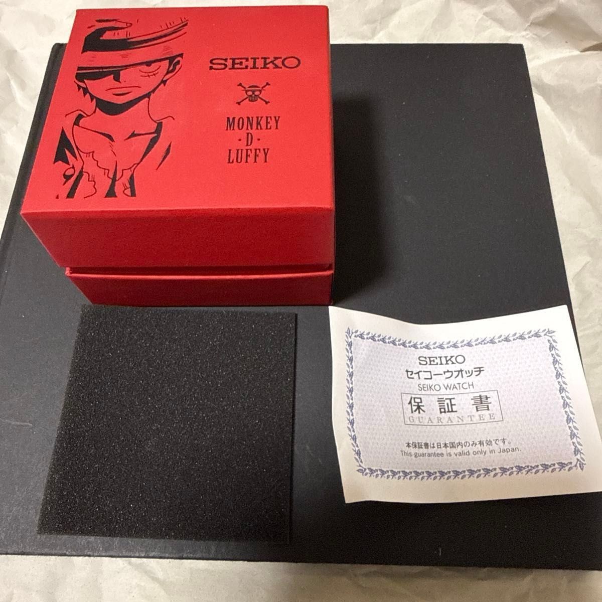 SEIKO x ONE PIECE Monkey D Luffy Chronograph Watch Red Dial LE w/Box Guarantee
