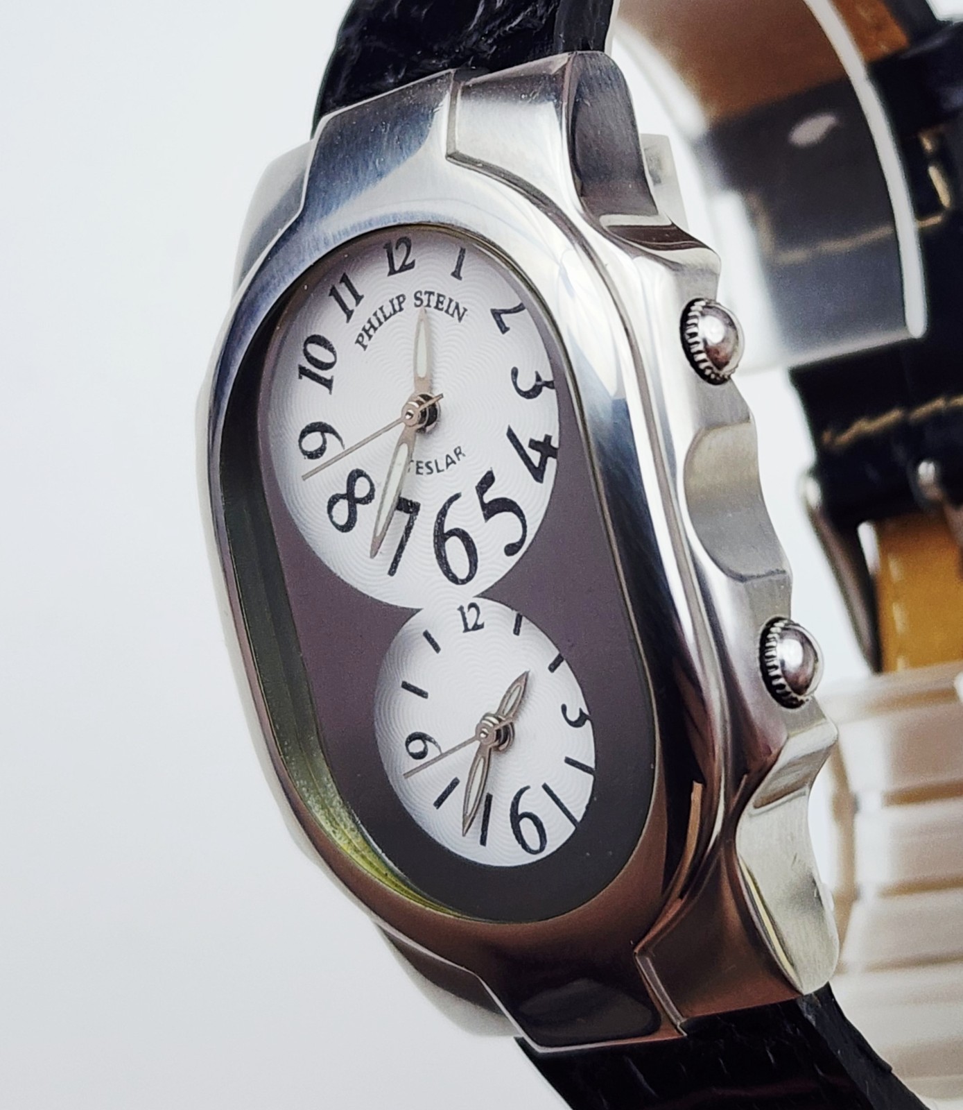 Men’s TRAVELER Watch PHILIP STEIN “Teslar”. Dual Time